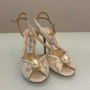Jimmy Choo Sacora 100 - Ivory/White